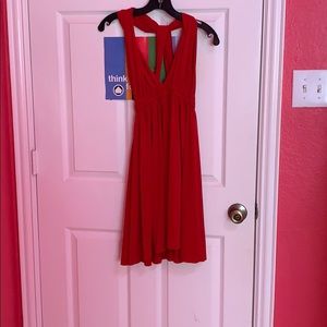 Red mini dress 🥵🥵